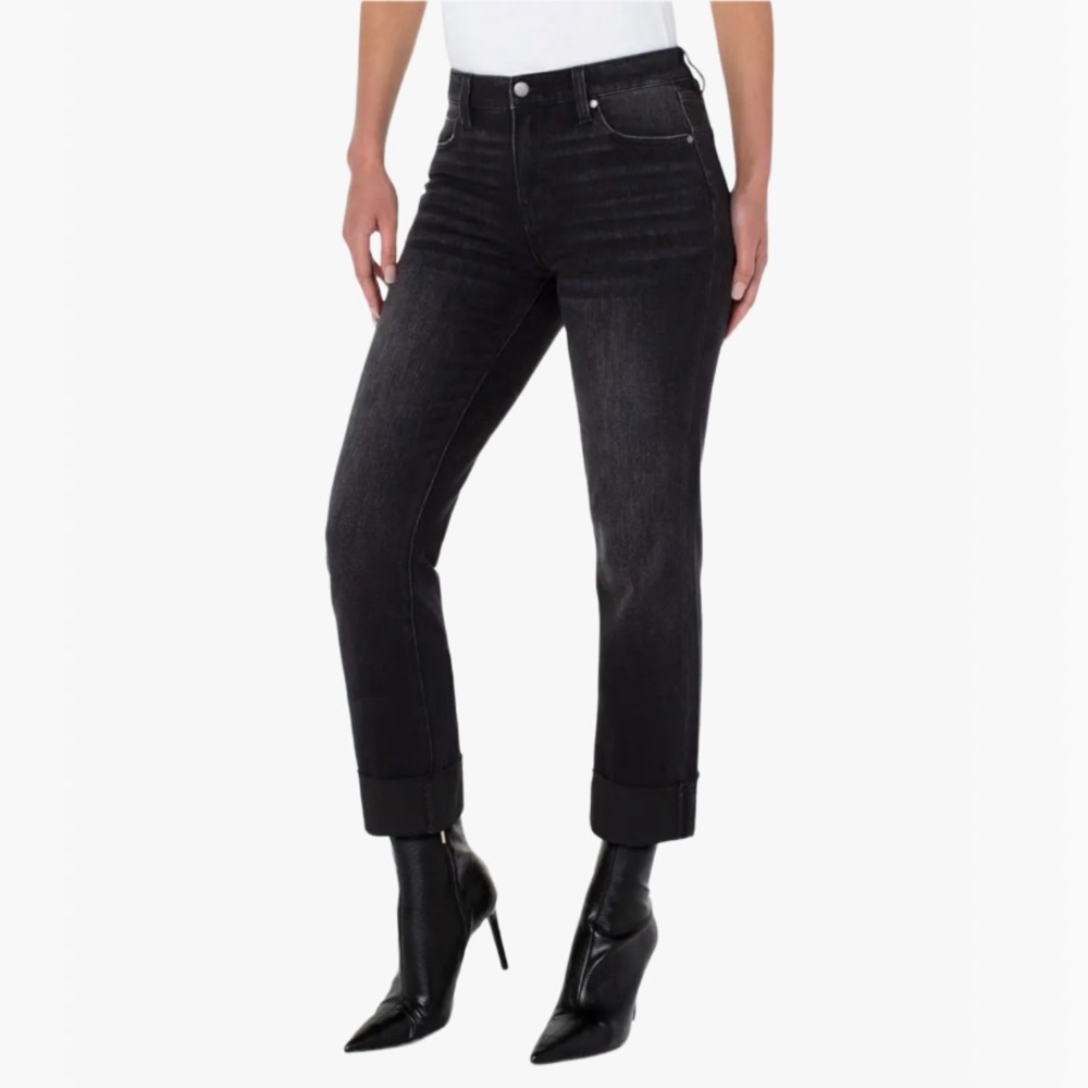 Liverpool The Girlfriend Straight Leg High-Rise 73% Cotton Women’s Jeans - 32 - Picture 4 of 17